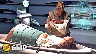 The Birth of Leia amp Luke Skywalker Scene  Star Wars Revenge of the Sith 2005 Movie Clip HD 4K [upl. by Noiramaj]