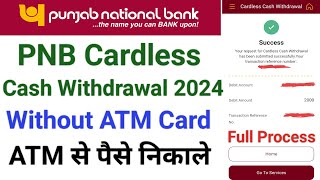 Pnb cardless withdrawal at atm  Pnb atm cardless cash withdrawal  Cardless cash withdrawal pnb [upl. by Harras]