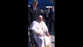 Le pape François est arrivé à Marseille à loccasion dune visite de deux jours [upl. by Atsirc61]