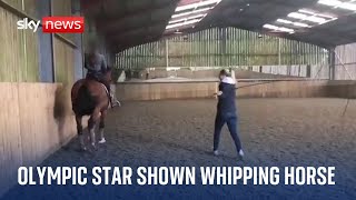 Distressing video of Olympic gold medallists unacceptable use of whip [upl. by Dallis]