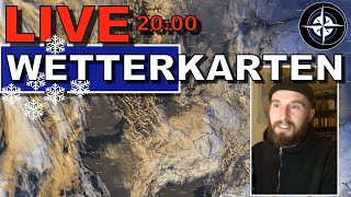 LIVESTREAM  Wetterkarten am Abend [upl. by Ogg]