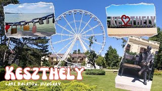 Amazing walking  Keszthely by lake Balaton in Hungary  4K  ASMR [upl. by Ahsenrad259]