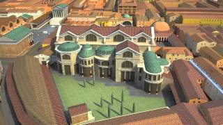 Ostia Antica harbour of the Imperial Rome  A computer reconstruction [upl. by Raddie]