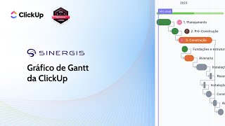 ClickUp  Visualização de Gantt Gráfico de Gantt [upl. by Aiht693]