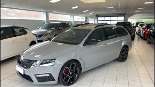 Présentation essai statique SKODA OCTAVIA COMBI 20 TDI 184 ch DSG7 RS GRIS MÉTÉORE NARDO 2020 [upl. by Casey926]