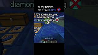 Team lapis unite minecraft memes minecraftmemes gaming minecraftshorts fyp shorts meme [upl. by Ciro]