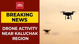 Jammu Drone Activity Near Kaluchak Military Station Yesterday Disappears Before Security Forces [upl. by Eimmak109]