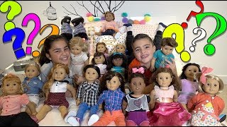 Blindfolded American Girl Doll Challenge  Graces Room [upl. by Aldos]