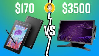 The Cheapest Drawing Tablet VS the Most Expensive [upl. by Placido]