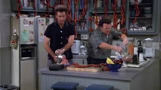 Kramer And Newman Make Sausages For 2 Minutes [upl. by Akilak]