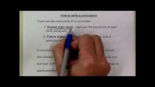 How to write a conclusion [upl. by Bakemeier]