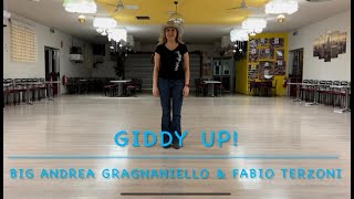 GIDDY UP Line Dance  Teach and Dance [upl. by Nealon]