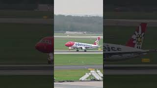 EDELWEISS A320 LANDING AT DUSSELDORF aviation düsseldorf edelweiss a320 landing [upl. by Annawek]