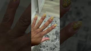 Sparkle sparkle glitz and glam nailinspo nailinspiration trendynails glitternails goldnails [upl. by Olaznog320]