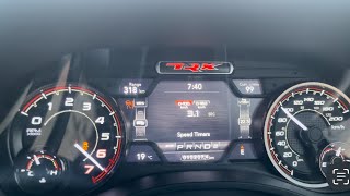 Ram Trx launch 734rwhp Hellcat acceleration [upl. by Eilyab]