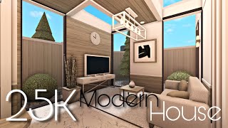 BLOXBURG 25K MODERN HOUSE  NOGAMEPASS [upl. by Flinn]