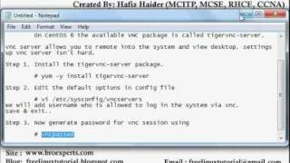 VNC Installation on Centos 6 [upl. by Inge]