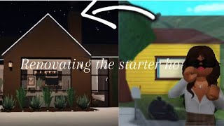 I RENOVATED THE STARTER HOUSE IN BLOXBURG full tour  a girl COPIED me [upl. by Wright]