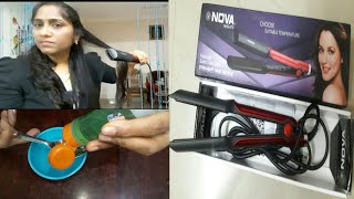 How to use hair straightener reviewampdemounboxing flipkartdiy heat protection hair spray [upl. by Aneertak54]