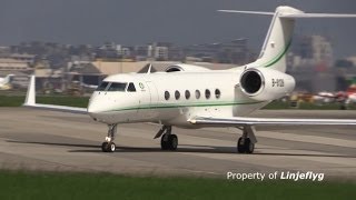 台灣頂新集團 私人飛機Gulfstream G450 B8128 TSA 松山機場 [upl. by Bindman]