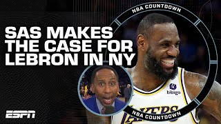 Stephen A to LeBron James The ONLY thing LA has over New York is the WEATHER  NBA Countdown [upl. by Esyned71]