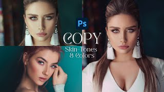 Copy SkinTones amp Colors from Other Photos  Photoshop Shorts Tutorial [upl. by Inobe]