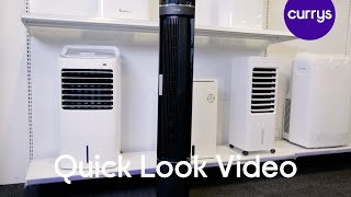 LOGIK LTFDCB21 Portable Tower Fan  Quick Look [upl. by Ruvolo]