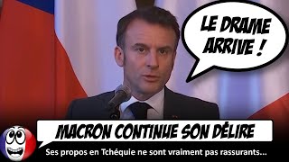 quotCest NOTRE GUERRE quot déclare Macron à propos de lUkraine lors de son voyage en Tchéquie [upl. by Keppel]