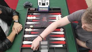 Backgammon Cyprus Open SUPERJACKPOT 3rd round Timur Azizov white  Burak Yildirim black [upl. by Nileuqcaj]