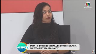 Alepi TV 1  Entrevista com a mestre em linguística pela UFPI Missione Aurélia [upl. by Hanako]