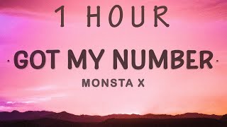 1 HOUR 🕐  Monsta X  Got My Number Lyrics [upl. by Innej48]