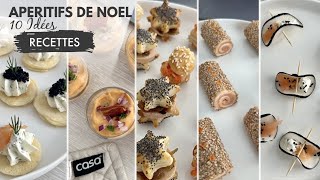 RECETTES DE NOEL  10 idées simples rapides dapéritifs amuse bouche  petit budget amp Meal Prep ✨ [upl. by Neral]