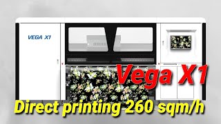 Atexco Vega X1  direct cotton printing  260 sqmh [upl. by Izzy]