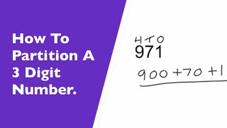 How To Partition A 3 Digit Number Expanded Form Hundreds Tens Ones [upl. by Nabetse]