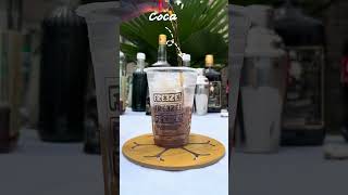 COCA MILK COCKTAIL MAISON cocktail drink food mocktail cotedivoire new foryou cocacola [upl. by Sapowith466]