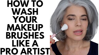 HOW TO WASH 🧼 YOUR MAKEUP BRUSHES ACCORDING TO A MAKEUP PRO  Nikol Johnson [upl. by Columbus]