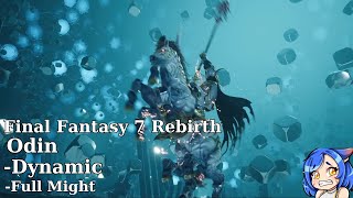 Final Fantasy 7 Rebirth Odin Summon Boss Fight Dynamic Difficulty FULL MIGHT [upl. by Oeht]