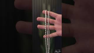 3mm Silver Rope Chain VS 45mm Silver Rope Chain [upl. by Stonwin]