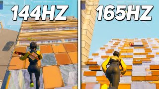 144hz vs 165hz Fortnite [upl. by Diannne770]