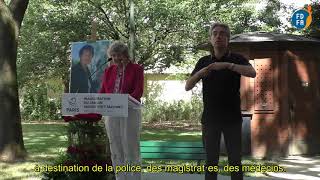 02  Allocutions Inauguration Jardin Maudy PiotJacomet [upl. by Maxa644]