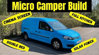 VW Caddy Maxi MICRO CAMPER van build [upl. by Solracesoj]