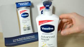 コストコで購入 ヴァセリン アドバンスド リペア ボディローション 滑らかで使いやすい Vaseline intensive care Advanced Repair Unscented [upl. by Alhsa]