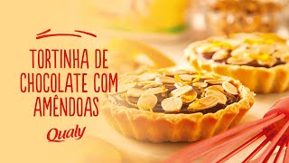 QUALY  Receitas rápidas  Tortinha de chocolate com amêndoas [upl. by Alisun]