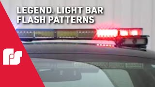 Federal Signal Legend Lightbar Flash Patterns [upl. by Artekal]