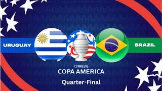 Brazil vs Uruguay  Copa America  Key Moments  PS5 [upl. by Loftus]