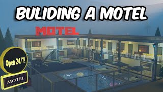 BUILDING A REALISTIC MOTEL IN BLOXBURG [upl. by Lesna734]