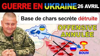 26 avril  Bien joué  Les Ukrainiens DÉVOILENT ET ÉLIMINENT UNE BASE DE CHARS RUSSE TOPSECRÈTE [upl. by Anselmo786]