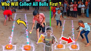 Who will collect all ping pong ball first   Ping pong balls challenge [upl. by Anneuq]