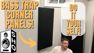 DIY BASS TRAP CORNER ACOUSTIC PANELS HOME STUDIO SETUP [upl. by Isidora]