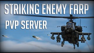 Striking enemy Farp on Buddyspike Server  DCS AH64D  Solo Mission with George [upl. by Ellennad]